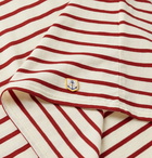 Armor Lux - Striped Cotton-Jersey T-Shirt - Red