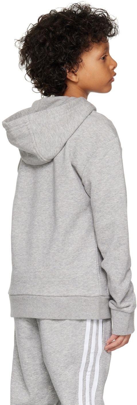 adidas Kids Kids Gray Trefoil Big Kids Hoodie