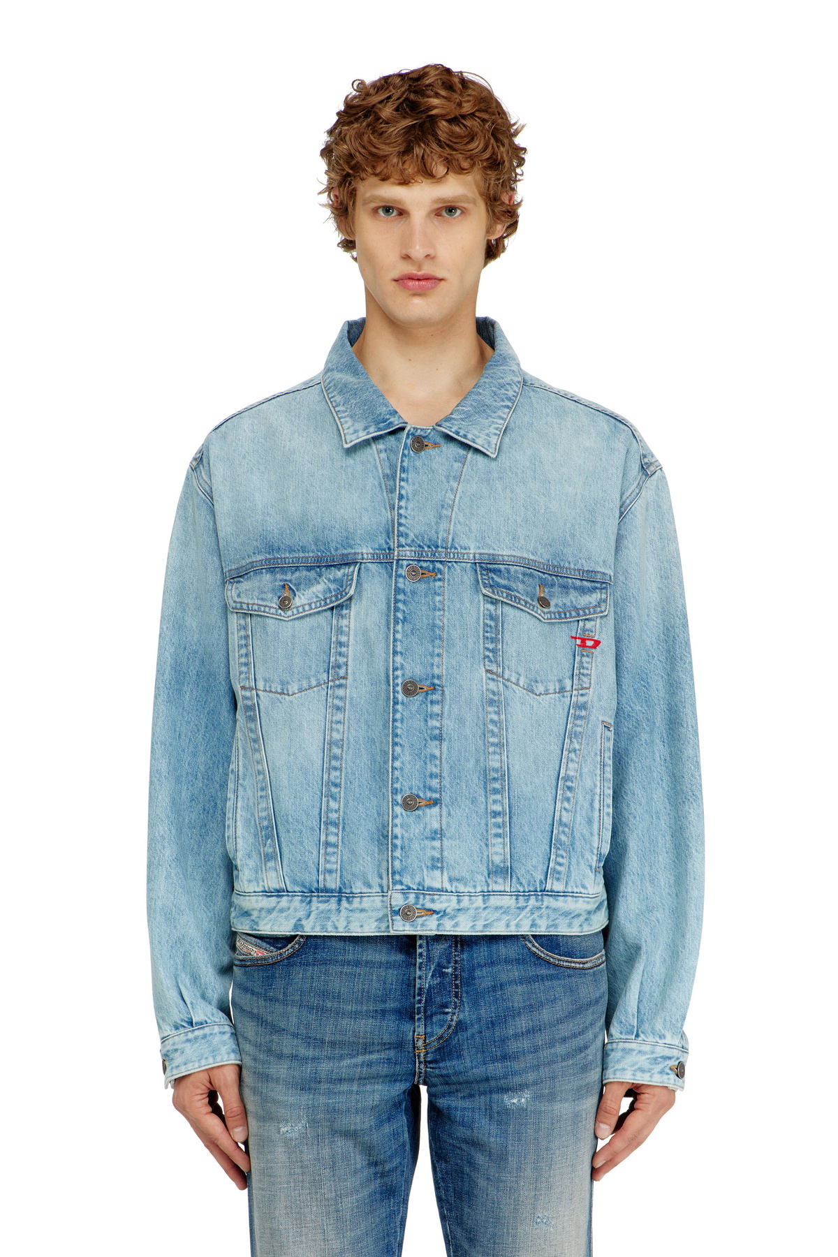 Diesel Trucker jacket in denim - Denim Jackets - Unisex - Blue