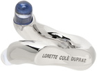 Lorette Colé Duprat SSENSE Exclusive Silver & Blue Resin Ring