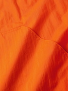 Auralee - Washed Cotton-Blend Shell Hooded Jacket - Orange