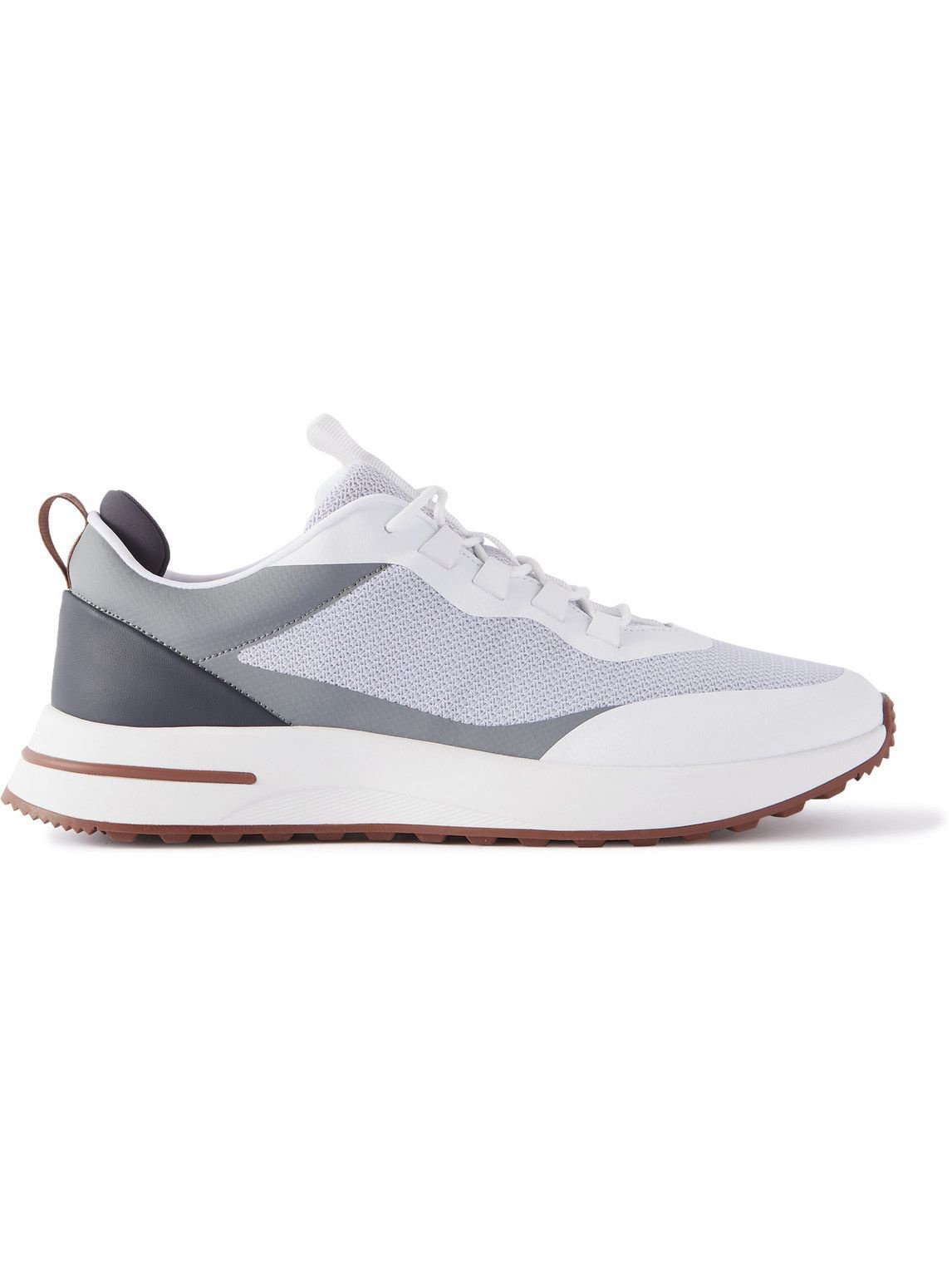 Walk Leather- and Suede-Panelled Mesh Sneakers