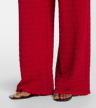 Jade Swim Mika seersucker wide-leg pants