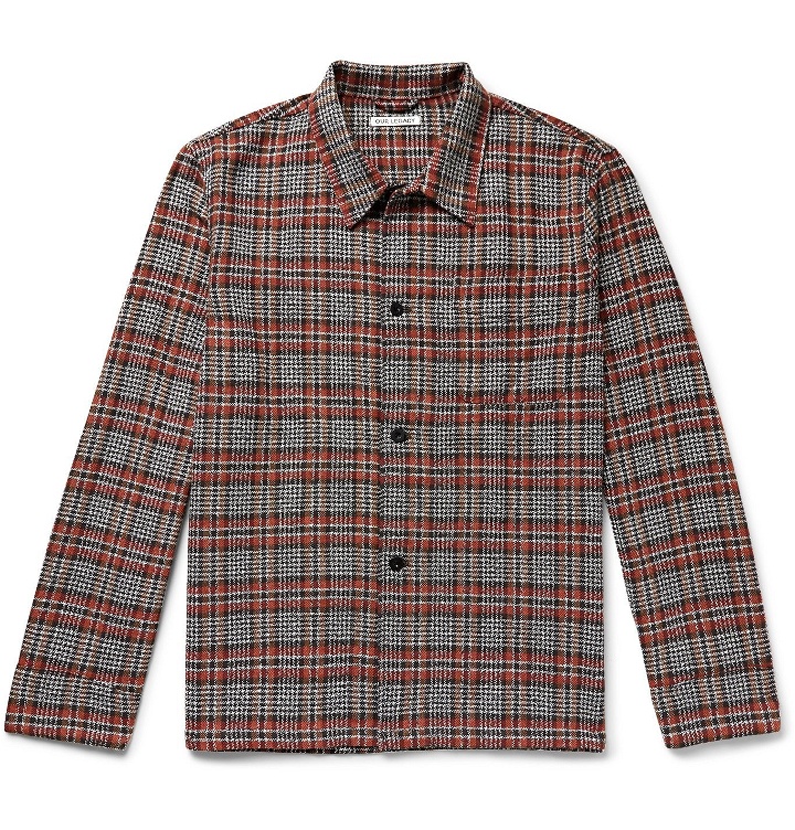 Photo: Our Legacy - Checked Cotton-Blend Shirt Jacket - Red