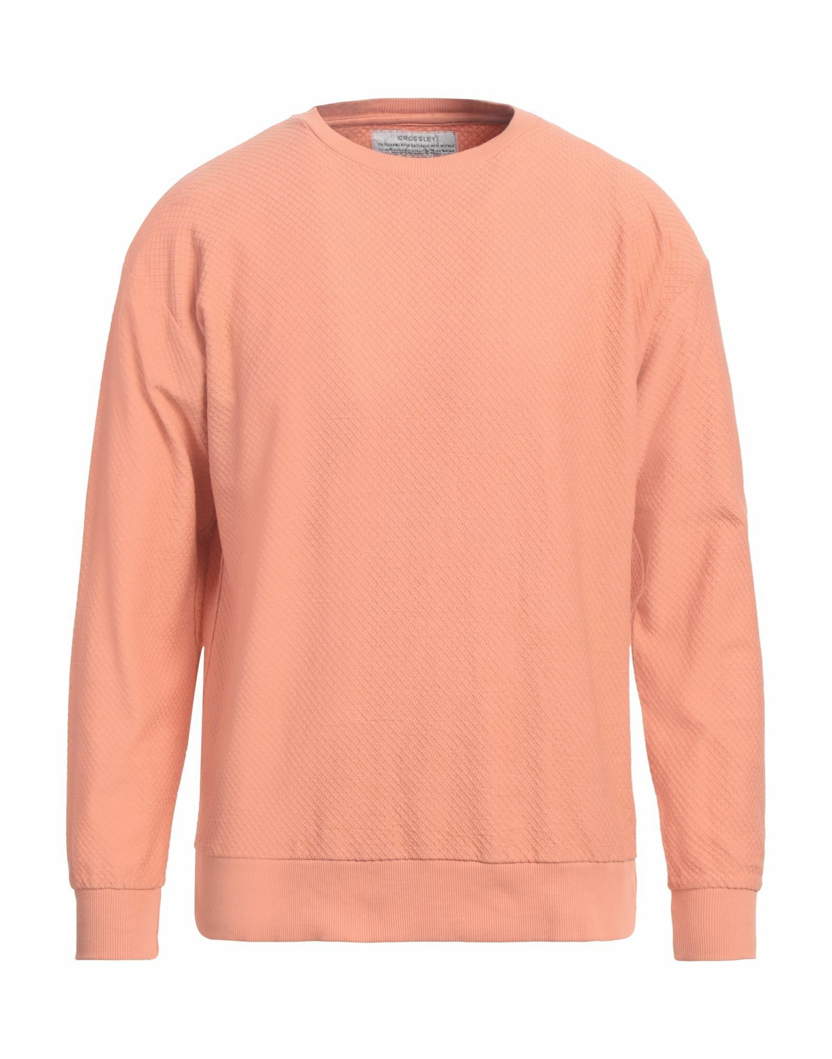 Crossley Mens Sweatshirt in Salmon pink