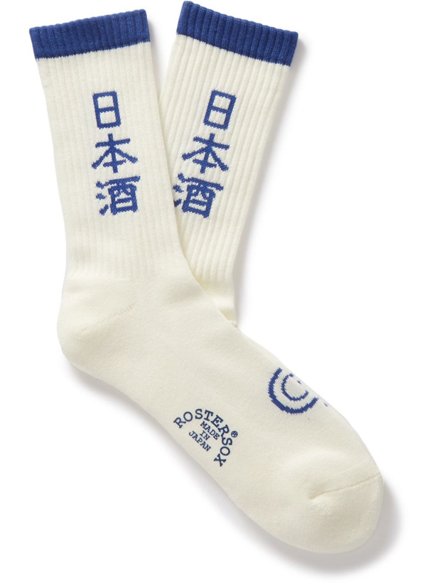 Photo: Rostersox - Sake Intarsia Ribbed Cotton Socks