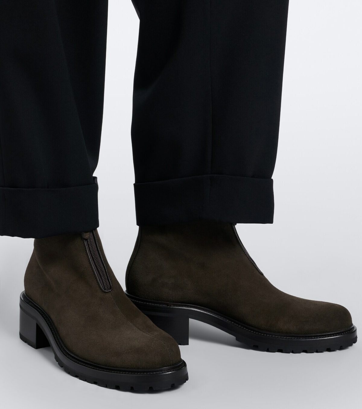 The Row Hike suede ankle boots