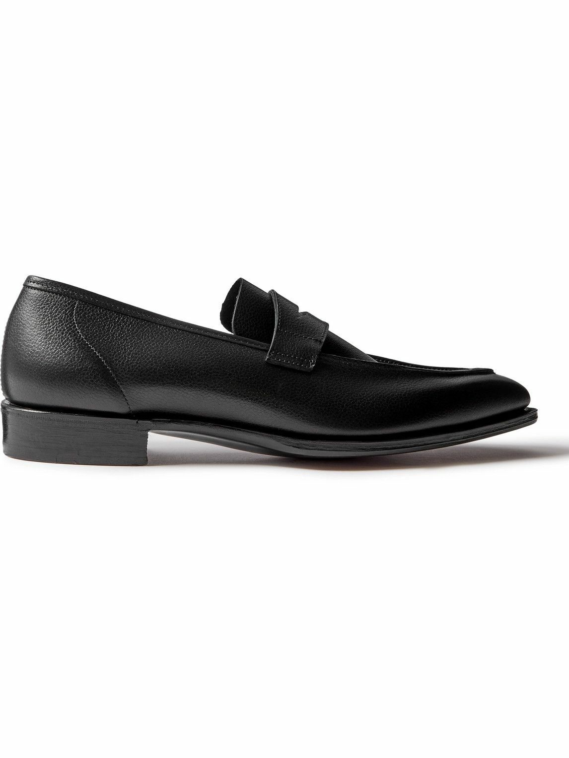 Photo: George Cleverley - George Full-Grain Leather Penny Loafers - Black