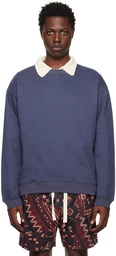 Karu Research Blue Paneled Sweatshirt