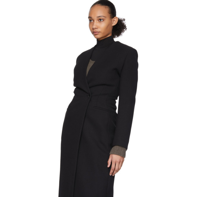 The Row Black Nadine Coat The Row