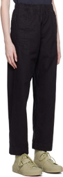 Margaret Howell Black Wide-Leg Lounge Pants