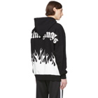 Palm Angels Black Burning Logo Hoodie