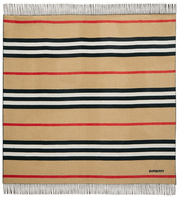 Photo: Burberry - Icon Stripe cashmere and wool blanket