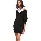 alexanderwang.t Black and White Bi-Layer Sweater Dress