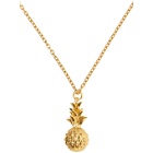 Recto Gold Pineapple Necklace