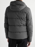 Herno Laminar - Slim-Fit Quilted GORE-TEX INFINIUM™ WINDSTOPPER® Hooded Down Jacket - Gray