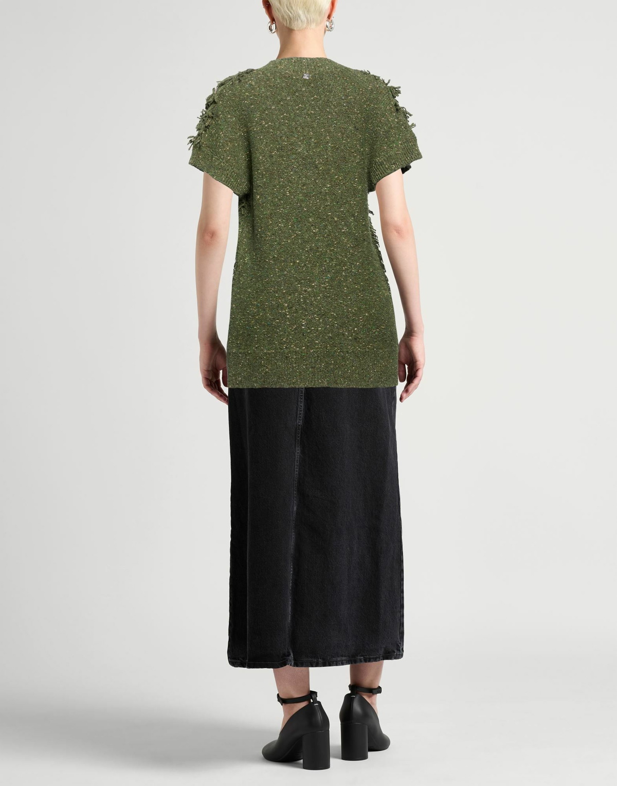 Manila Grace Womens Sweater Dark in Green
