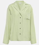 Loewe Anagram jacquard silk shirt