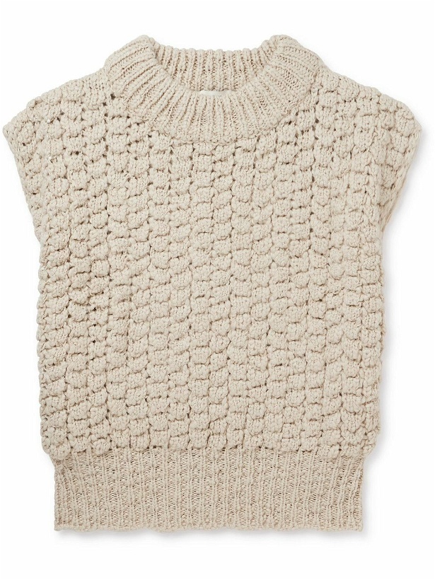 Photo: Amomento - Slim-Fit Crochet-Knit Sweater Vest - Neutrals