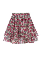 MC2 Saint Barth Woman Silk Voile Ruffled Mini Skirt Eivissa