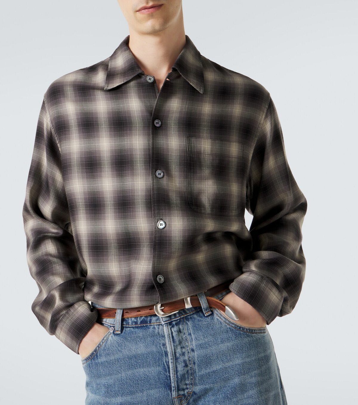Our Legacy Every checked TENCEL® flannel shirt