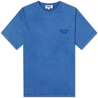 YMC Men's Tripe T-Shirt in Blue