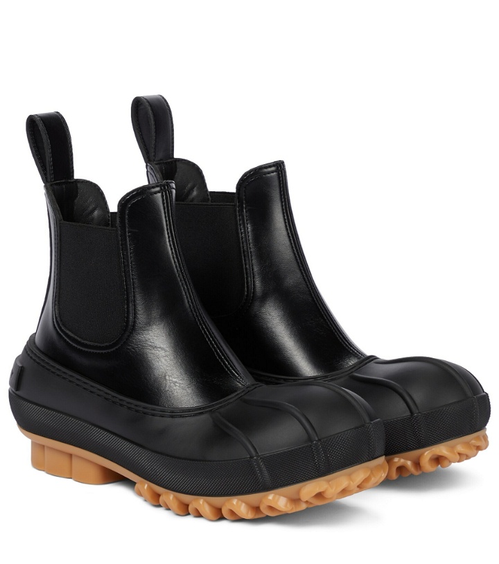 Photo: Stella McCartney - Faux leather and rubber Chelsea boots