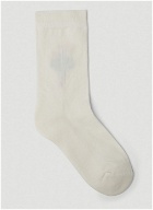Daisies of Desire Socks in White