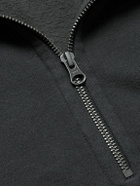 Hartford - Cotton-Blend Jersey Half-Zip Sweatshirt - Gray