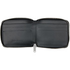 Palm Angels Black Classic Logo Zip Around Wallet