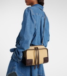 Loewe Amazona 180 Small suede top-handle bag