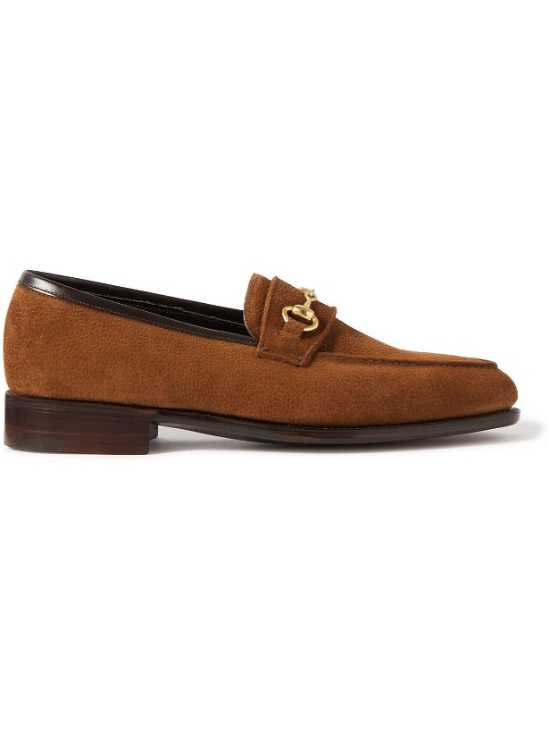 Photo: George Cleverley - Colony Horsebit Full-Grain Suede Loafers - Brown