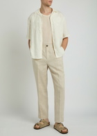 Wax London Prim Cotton-knit Vest Ecru