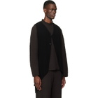 HOMME PLISSÉ ISSEY MIYAKE Black Tuxedo Pleats Vest
