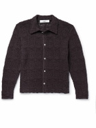 Séfr - Myles Pointelle-Knit Cotton-Blend Cardigan - Brown