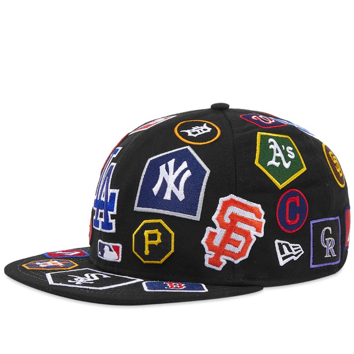 Photo: New Era MLB All-Over Logo 59Fifty Fitted Cap