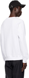 Balmain White 'Balmain Paris' Printed Sweatshirt