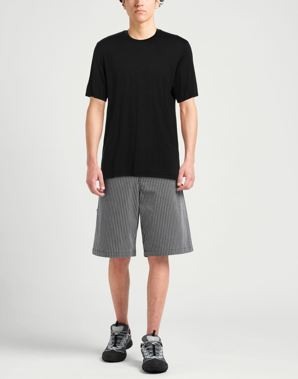 Laneus Mens T-shirt in Black