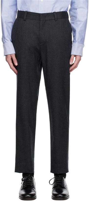Photo: Solid Homme Gray Tapered Trousers