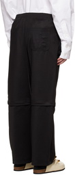 JW Anderson Black Convertible Utility Cargo Pants