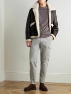 Brunello Cucinelli - Straight-Leg Cotton-Gabardine Cargo Trousers - Gray