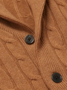 Polo Ralph Lauren - Shawl-Collar Cable-Knit Cashmere Cardigan - Brown