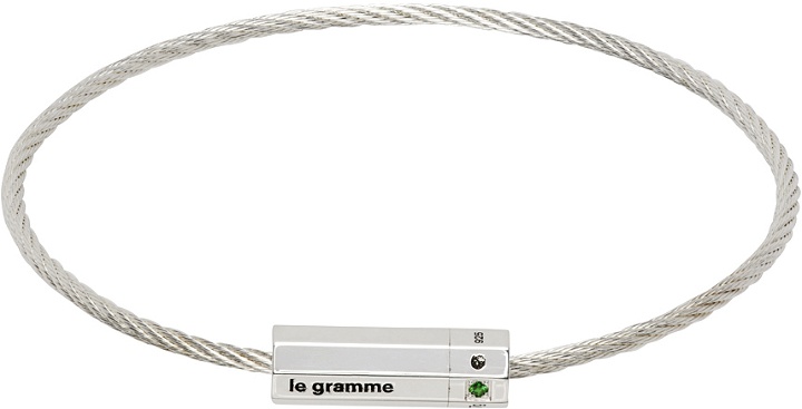 Photo: Le Gramme Silver 'Le 7g' Octagonal Cable Bracelet