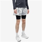 Over Over Men's 2 Layer Shorts in White Foil