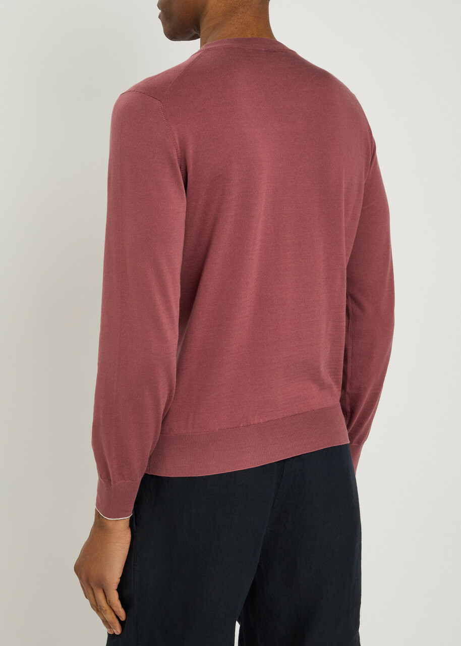 Brunello Cucinelli Fine-knit Cotton T-shirt Coral