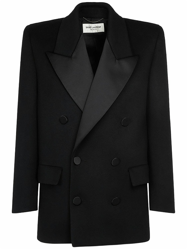 Photo: SAINT LAURENT - Caban Wool Tuxedo Jacket
