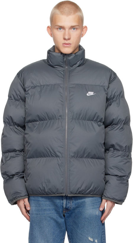 Photo: Nike Gray Sportswear Club Puffer Jacket