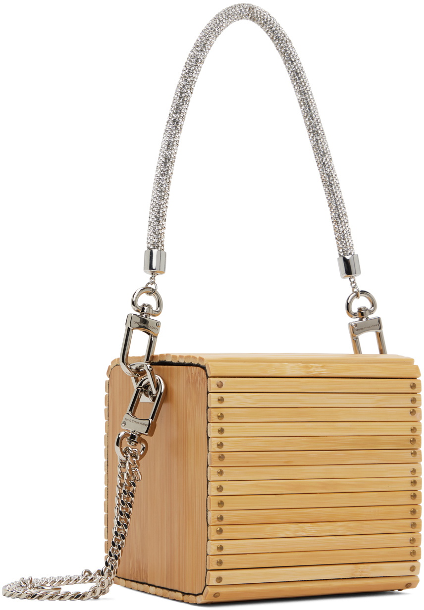 Feng Chen Wang Beige Square Small Bamboo Bag Feng Chen Wang