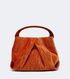 Dries Van Noten Crisp Small velvet top-handle bag