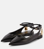Tom Ford - Padlock leather ballet flats